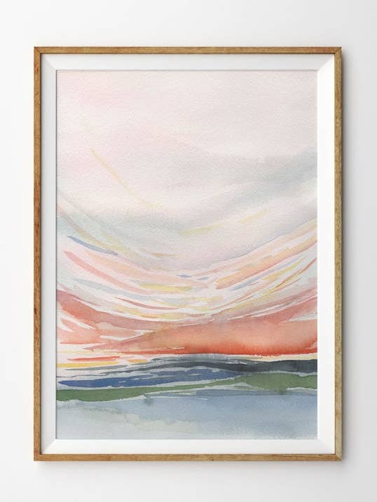 Abstract Blush Pink Wall Art for wholesale by Sara Cristina Design