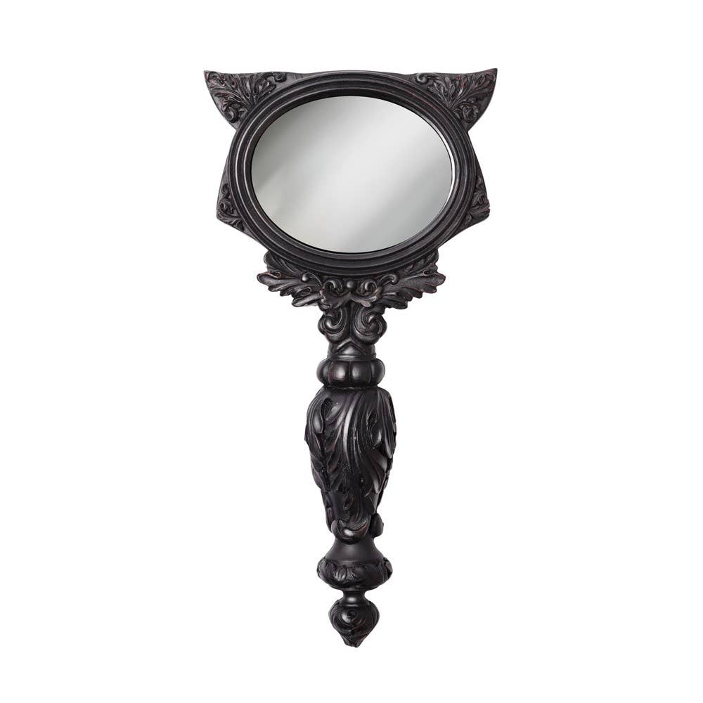 Alchemy Of England (Alchemy USA Distributor) - Wholesale Vanity Mirror - Sacred Cat Hand Mirror (Black) (Mirror)1