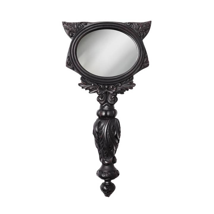 Alchemy Of England (Alchemy USA Distributor) - Wholesale Vanity Mirror - Sacred Cat Hand Mirror (Black) (Mirror)1