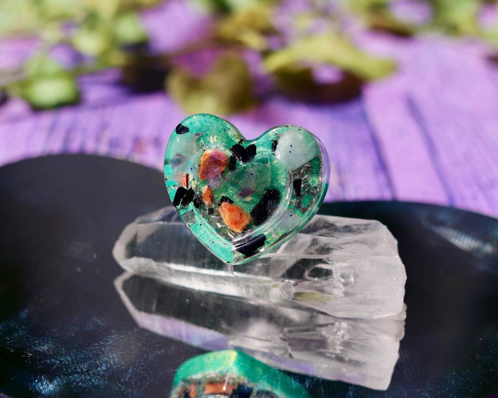 Lucky Luna – wholesale Car Decorative Charm - Unisex – Heart Crystal Car Vent Clip for Travel Anxiety & Protection 1