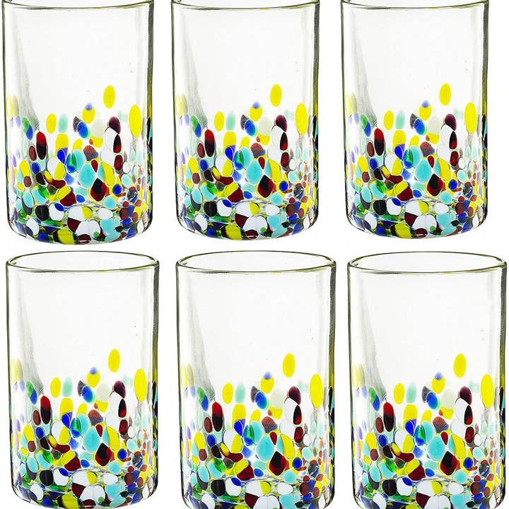 The Wine Savant / Khen Glassware - Wholesale Drinking Glass/Cup - Hand Blown Mexican Drinking Glasses – Set of 6