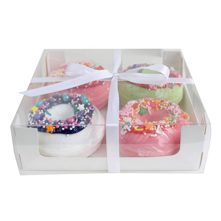 Emartbuy - Wholesale Gift Box - Transparent-Lid Sweet Treat Box with Satin Ribbon Pack of 121