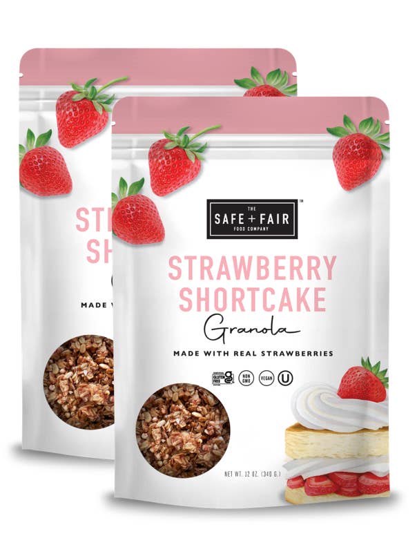 Strawberry Shortcake Granola Pack for wholesale by The Safe + Fair Food Company