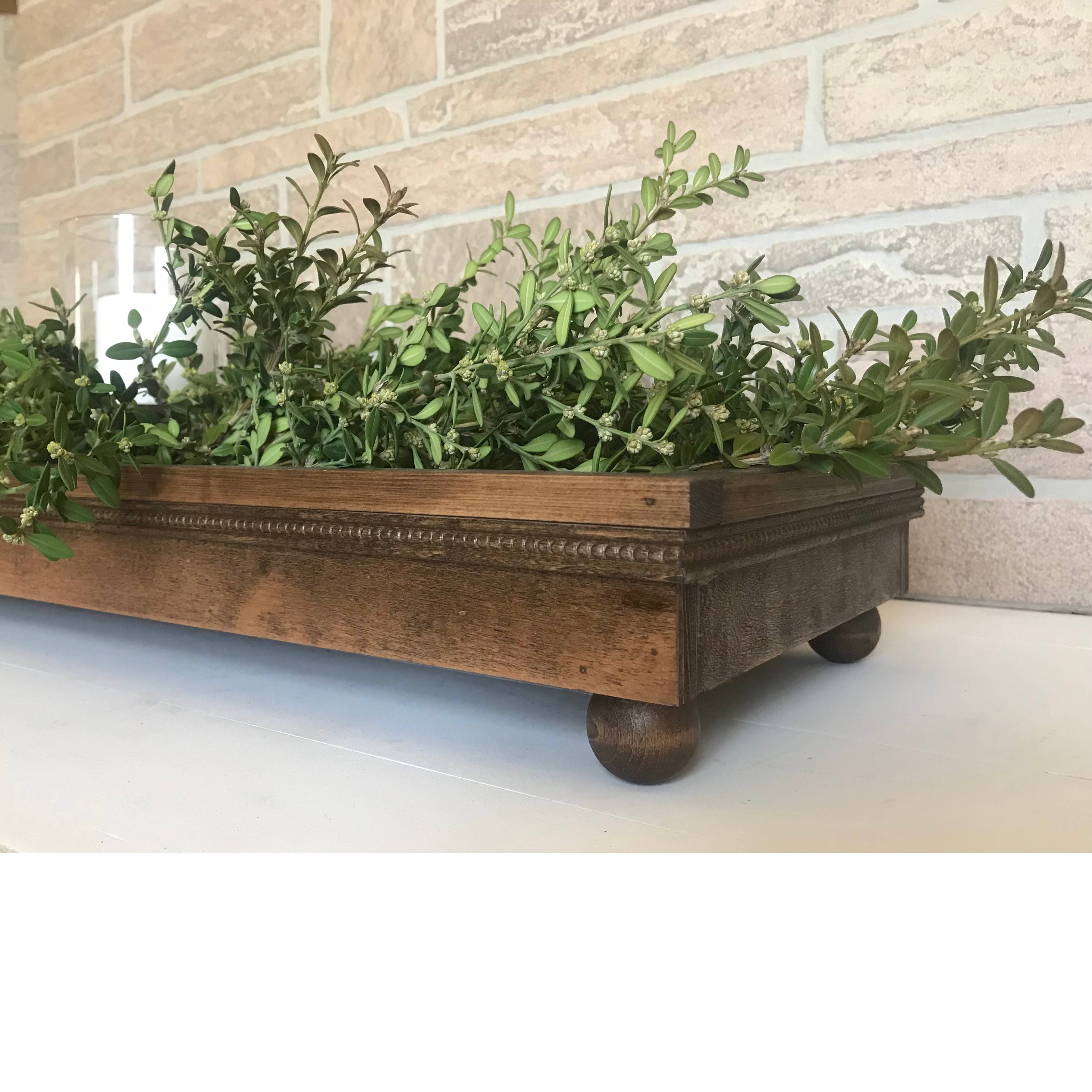 Mindy's Gazebo - Wholesale Decorative Tray - Handmade Wooden Decorative Centerpiece Table Top Tray1
