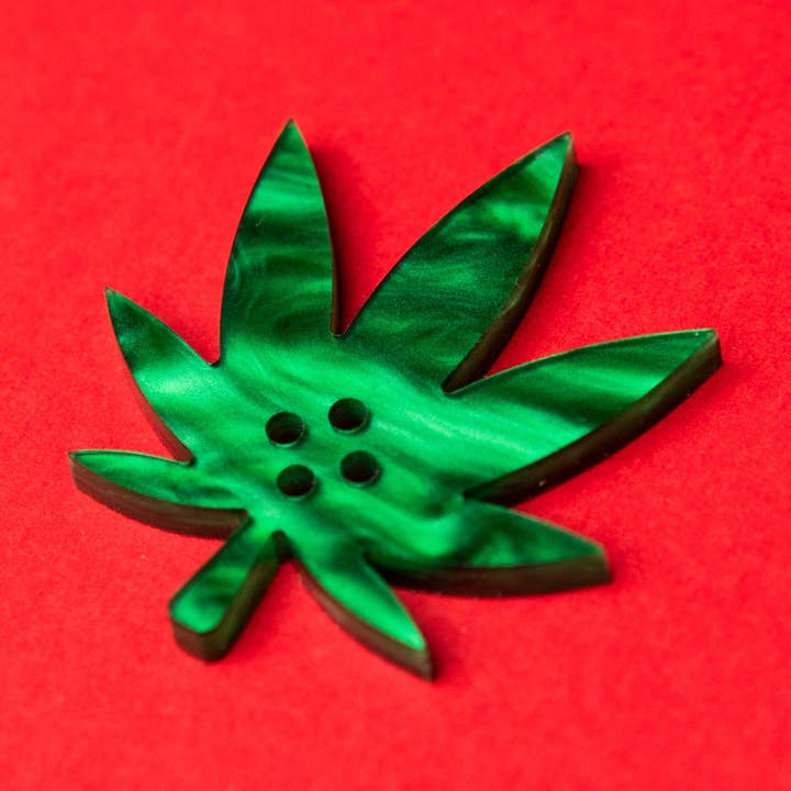 Weed Button for wholesale by OddBorn