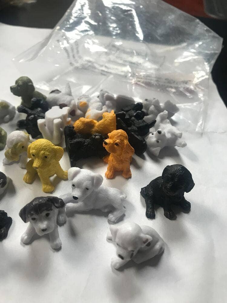 Factory Direct Craft - Wholesale Decorative Tabletop Object - Bag of 24 Assorted Breed 1" x 1" Mini Baby Puppy Dogs2