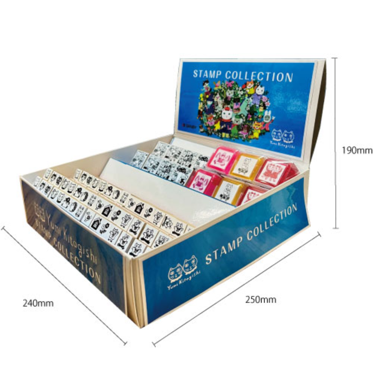 「FUNJI」In Japan – wholesale Gummistämpel/dekorativ stämpel – Yumi Kitagishi Stämpelset – Japanskt Konstnärssamarbete2