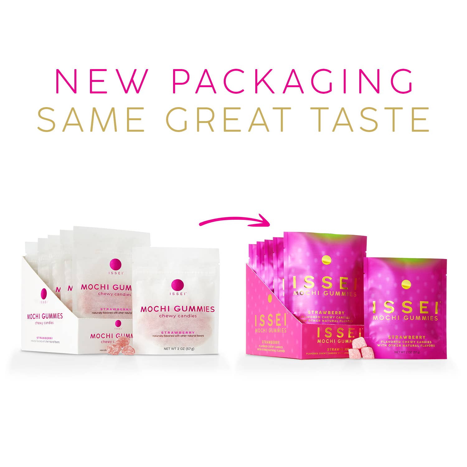 Issei Mochi Gummies - Wholesale Gummy - Strawberry SMALL (2 oz)4