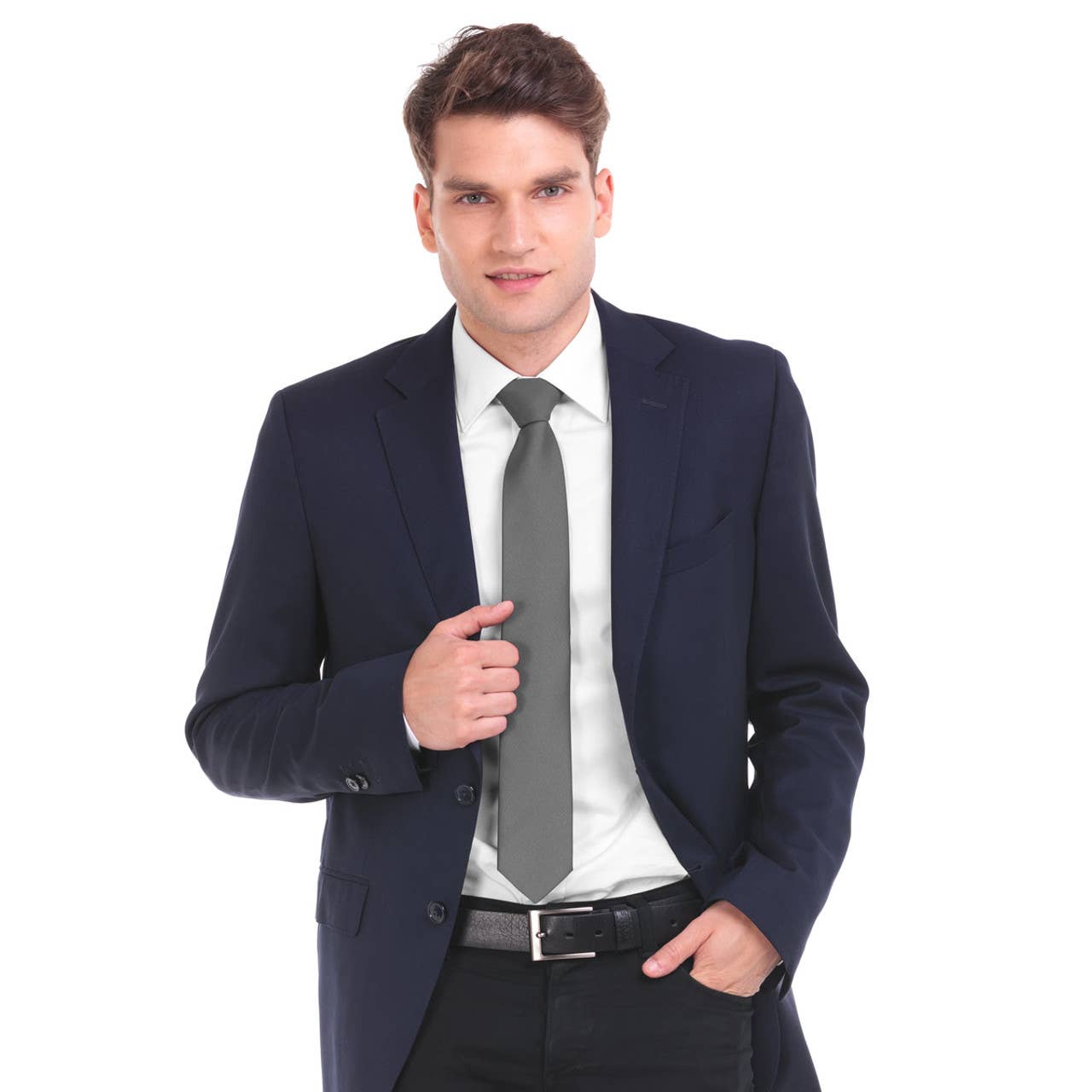 Selini New York - Vente Cravate – homme - Cravate en microfibre tissée MPW630834
