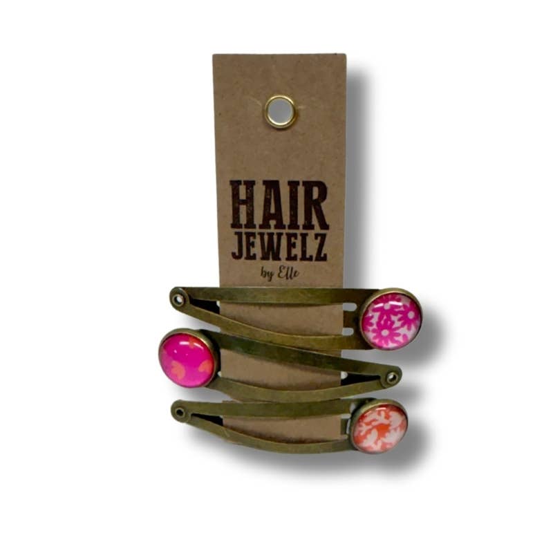 Hairjewelz by Elle - Wholesale Hair Clip - Women's - Colourclip Click "Bubblegum Pink"
