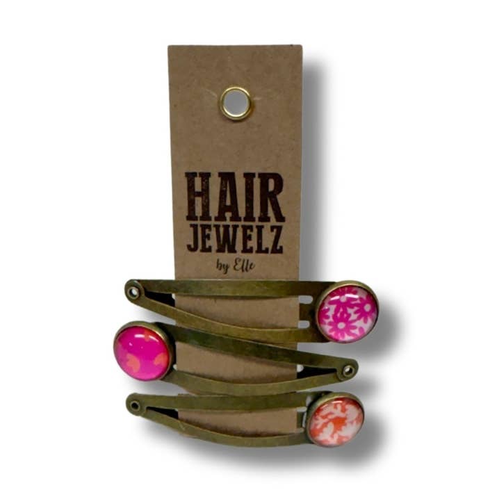 Hairjewelz by Elle - Wholesale Hair Clip - Women's - Colourclip Click "Bubblegum Pink"0