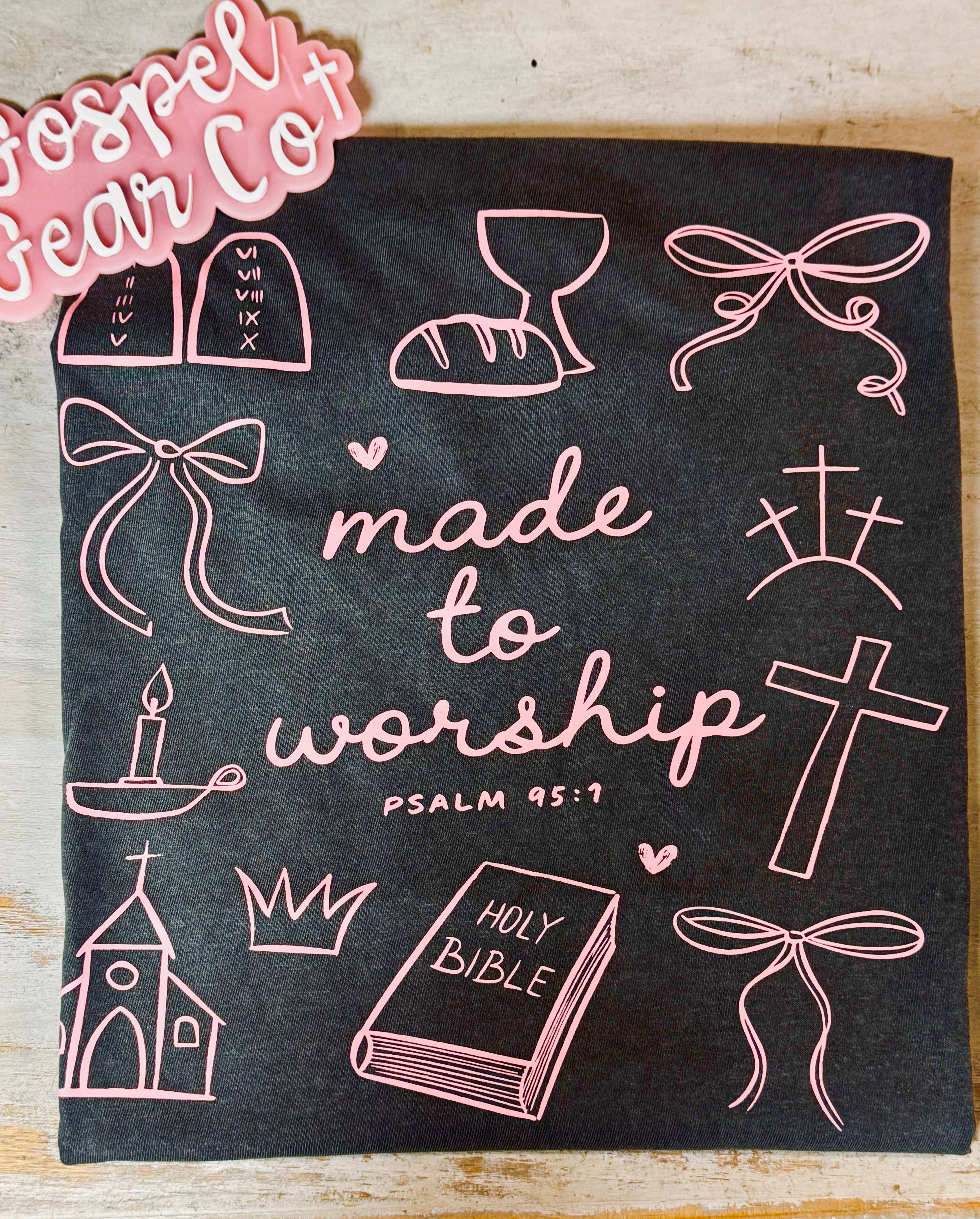 Gospel Gear Co – T-shirt estampada - Mulher por atacado – Camiseta Gráfica Feita para Adorar1