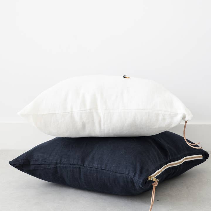 Celina Mancurti, LLC - Wholesale Throw/Decorative Pillow - Cielo Pillow- Off white linen. 20x20 inches5