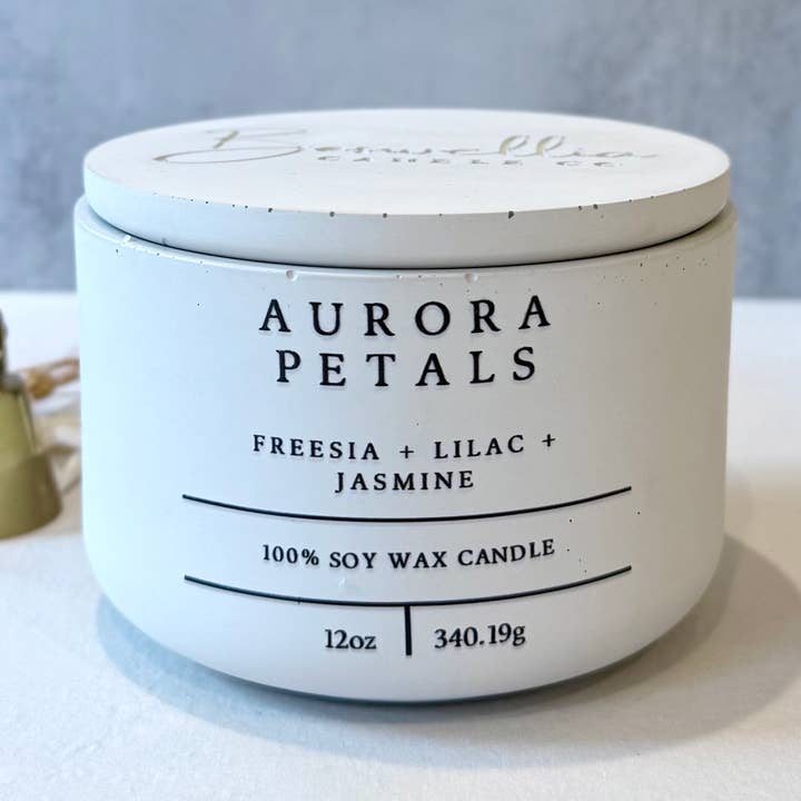 Aurora Blüten - Psalm 46:1 (12oz) für den Großhandel von Boswellia Candle Co.