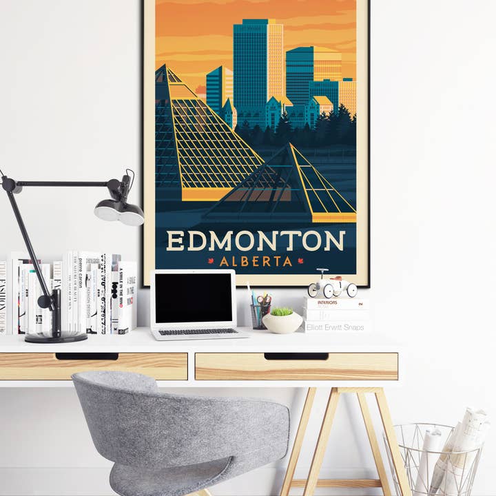 Olahoop Travel Posters - Wholesale Poster - Edmonton Alberta - Canada travel poster5