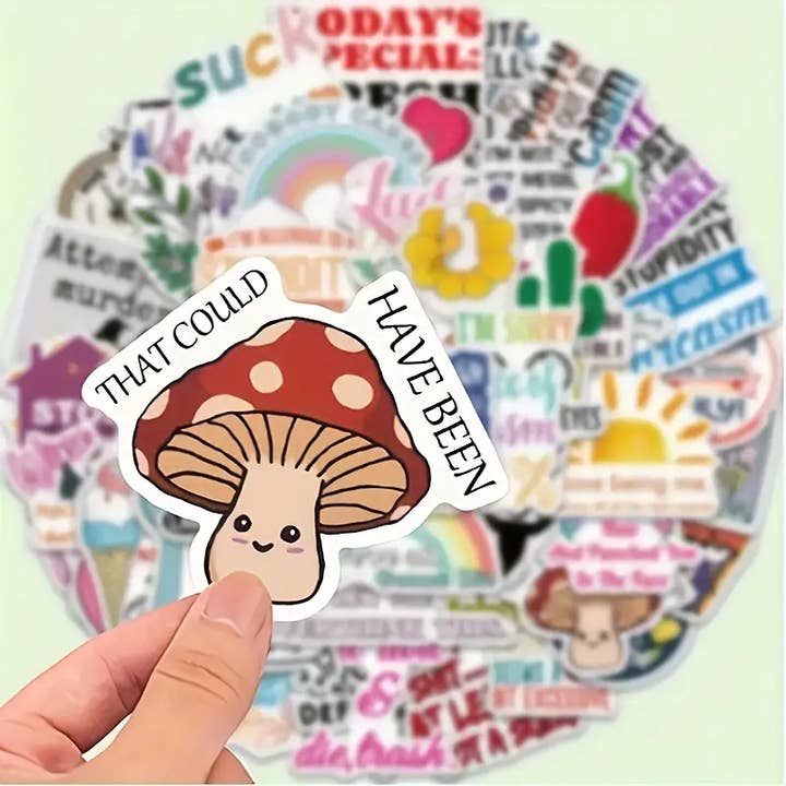 Magnifique Hearts - Wholesale Sticker - Snarky Satirical Doodle Stickers | Laptops, Water Bottles1