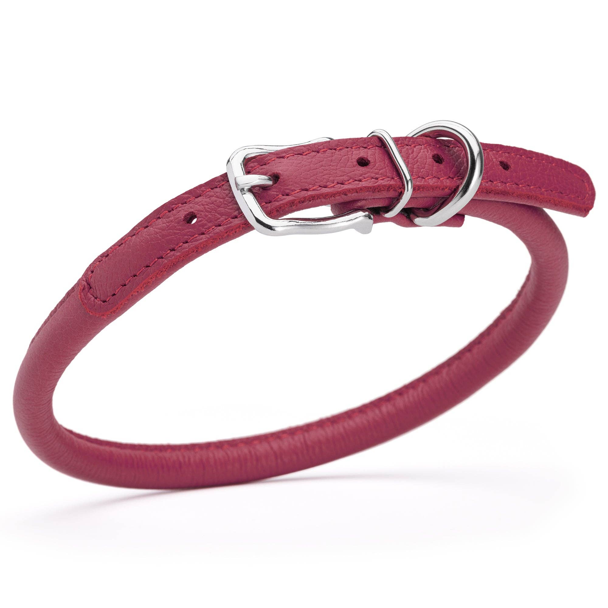 Dogline - Wholesale Halsband - Hond - Zachte Leren Halsband Rond43