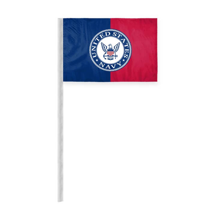 AGAS United States Navy Car Antenna Flag 12x18 inch for wholesale by AGAS MFG INC
