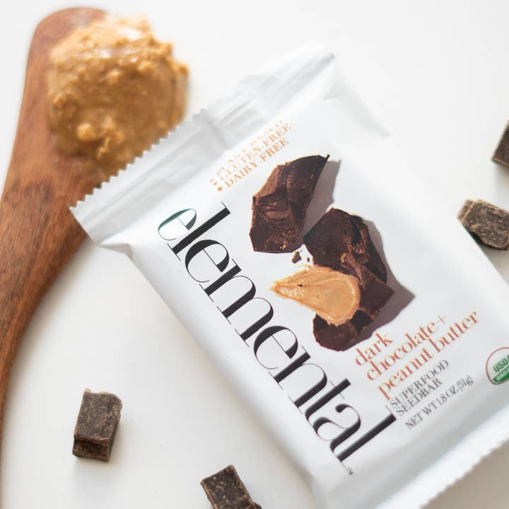 Elemental Superfood - Wholesale Chocolate Bar - Dark Chocolate + Peanut Butter3