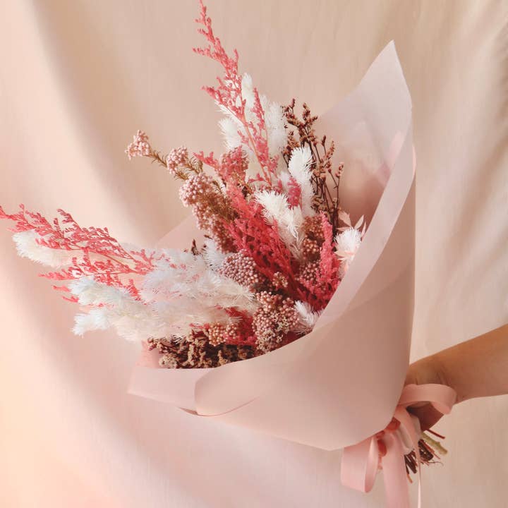 Rococo Floral Co - Wholesale Dried/Pressed Flowers - Preserved Bouquet | Pinks