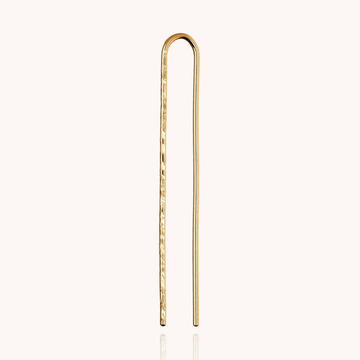 U Daphné Hammered Earring - 14k yellow gold filled for wholesale by Atelier Paulin US