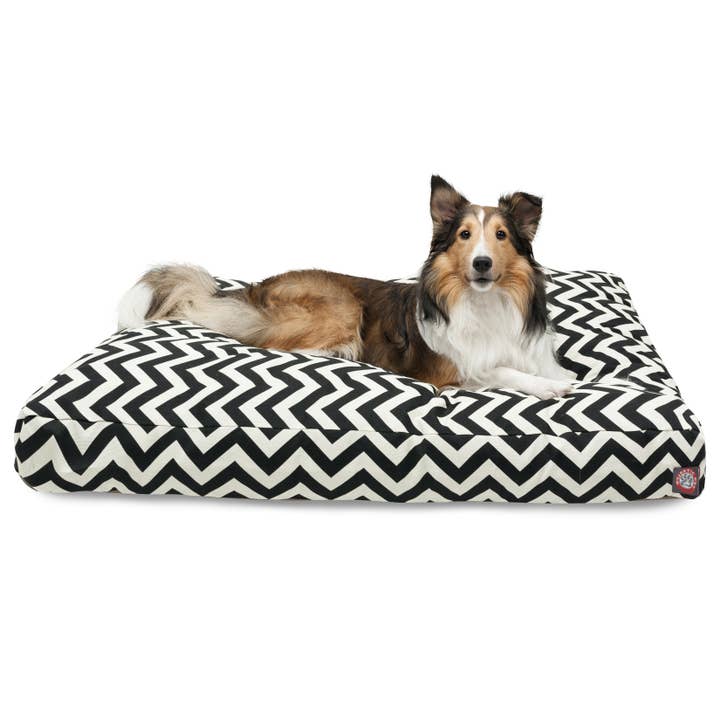 Majestic Pet Products – cama - Cão por atacado – Cama retangular para cães Chevron73