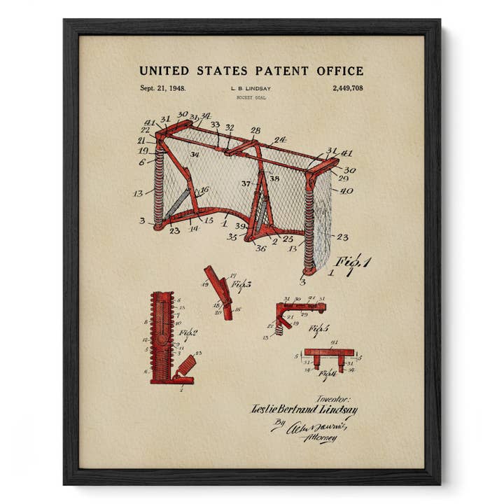 Vintage Hockey Net for wholesale by Timeless Patents