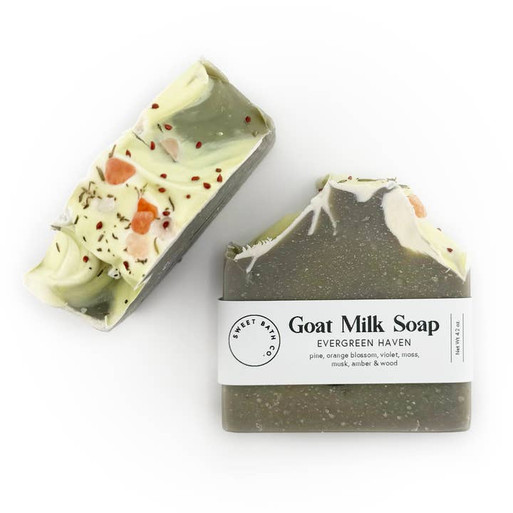 Evergreen Haven Goat Milk Artisan Soap for wholesale by Sweet Bath Co