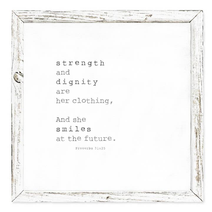 'Strength and Dignity' Shelf Art for wholesale by Sweet Gumball Inc.