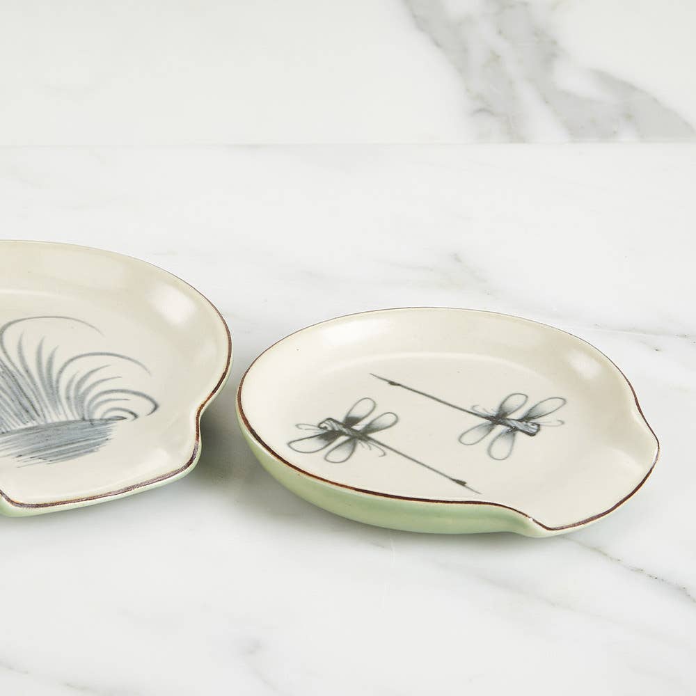 SERRV International - Vente Repose-cuillère - Lot de 2 repose-cuillères en forme de libellule1