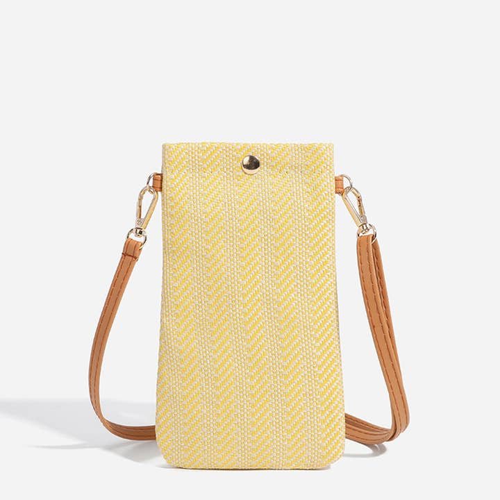 Wholesalesir - Wholesale Crossbody Bag - Women's - Straw Vertical Mobile Phone Bag And Coin Purse