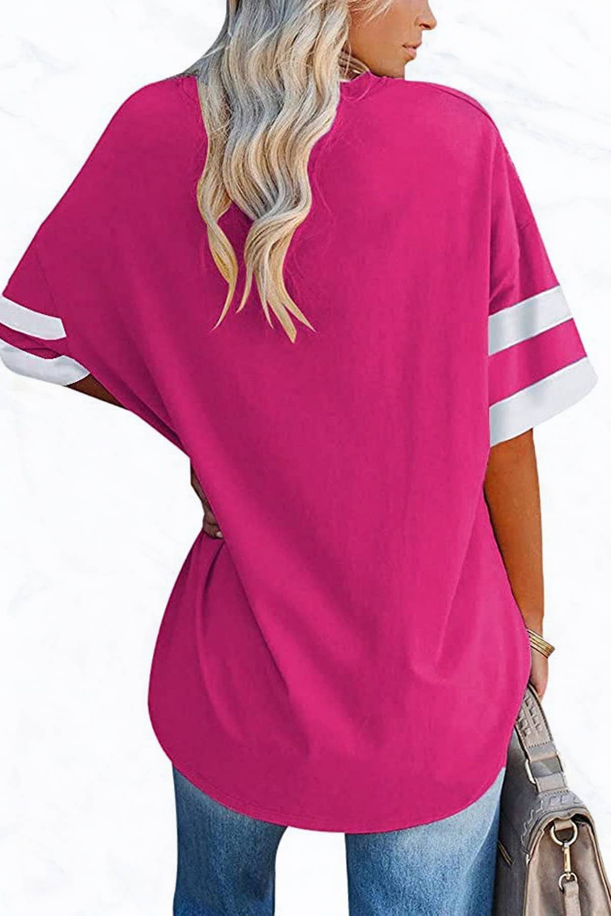 Suzie Q USA - Vente Tunique – femme - Tunique en coton col V à manches mi-longues9