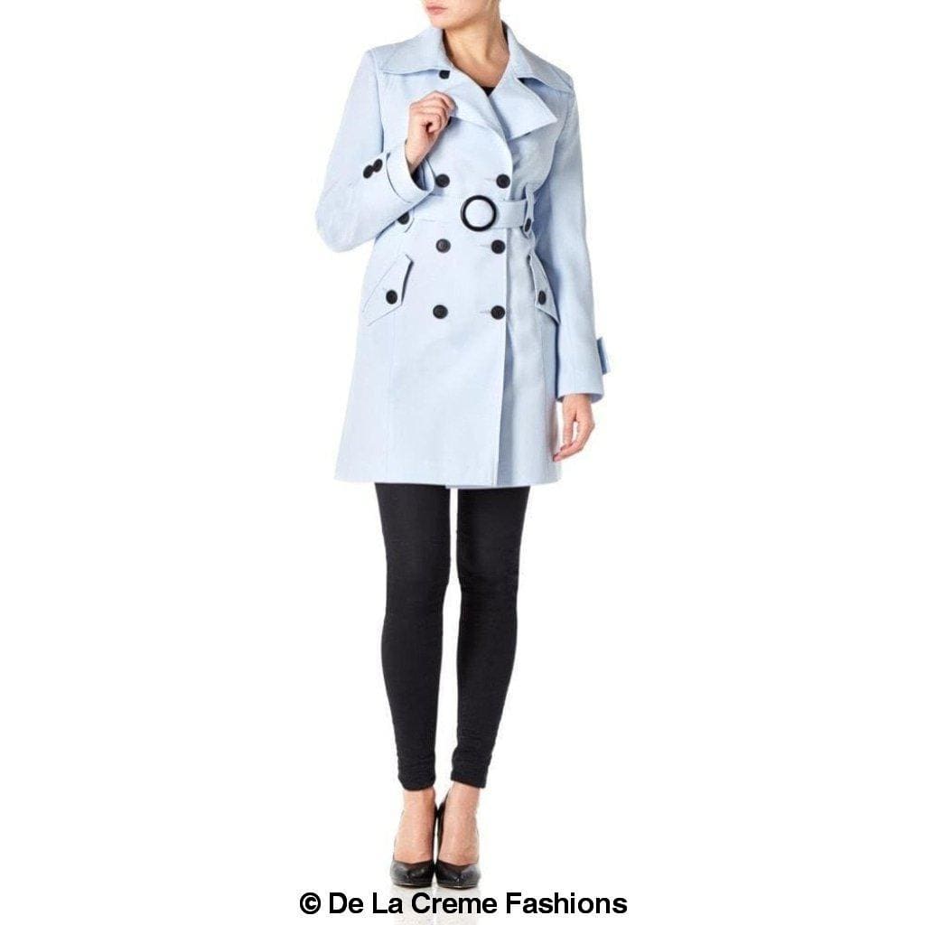 De La Creme Fashions - Wholesale Coat - Women's - Alice Mid Length Belted Mac Coat9