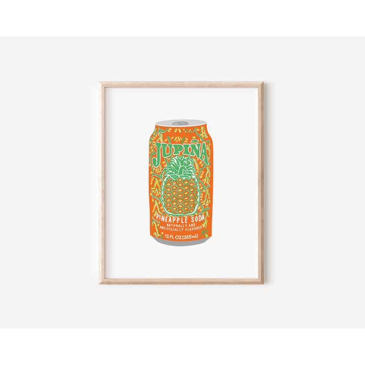 Kunst in der Jupiña Getränkedose | Jupiña Art | Miami Art | Sosa Art für den Großhandel von Monstera Monday Shop