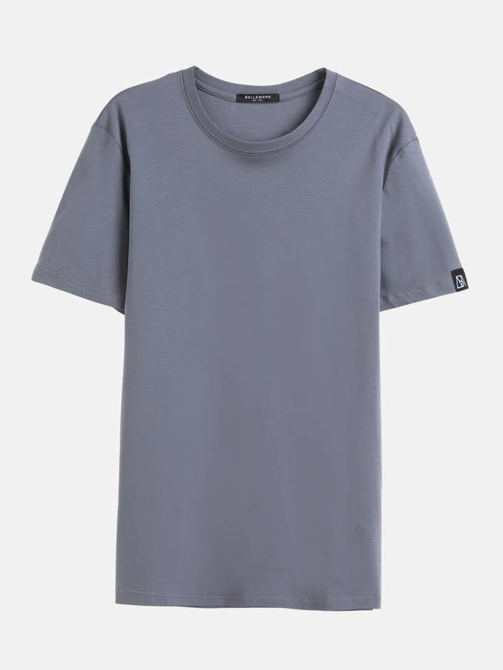 Camiseta de Algodón para Hombre con Cuello Redondo (185G) para venta al por mayor de Bellemere