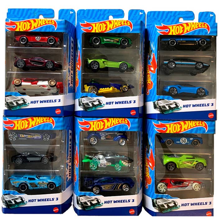 Empire Discount - Wholesale Toy Set - Kids - Mattel Hot Wheels 3 Pack - (6 Per Case)