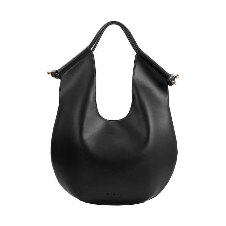 Melie Bianco - Wholesale Shoulder Bag - Women's - Tracy Black Recycled Vegan Shoulder Bag