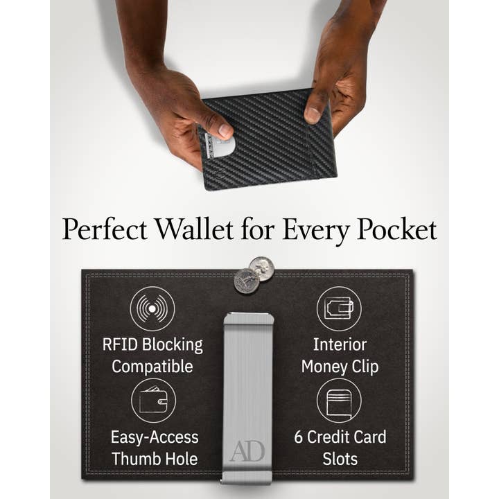 Access Denied Accessories - Wholesale Wallet - Men's - Real Leather Wallets For Men Money Clip Bifold Wallet RFID21
