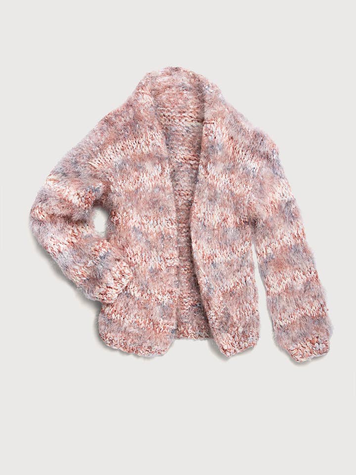 SAACHI - Wholesale Cardigan - Women's - Eyelash Hand Knit Cardigan2