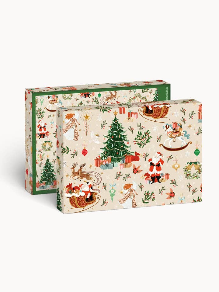 Jolly Santa 1000pc Christmas Puzzle for wholesale by Bespoke Letterpress