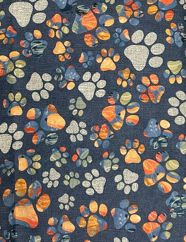 Jo's Pet Treats & Bandanas by Abab Enterprises, LLC - Wholesale Pet Bandana - Dog - Paw Print Tie-On Dog Bandana Retail-Ready9