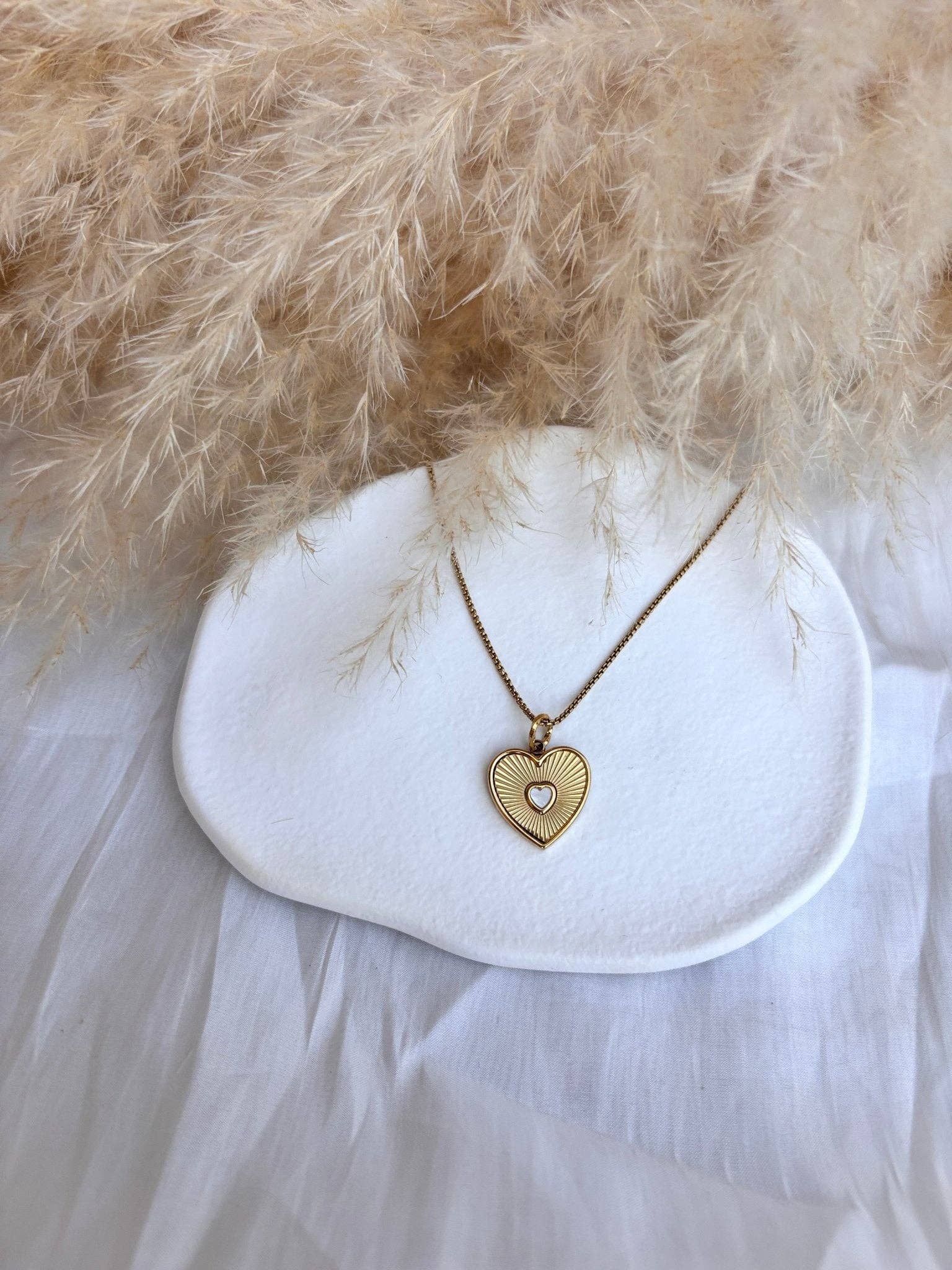 DUESTELLE ITALIA - Vente Colliers à pendentif - Cor - Collier Cœur plaqué or 18K2