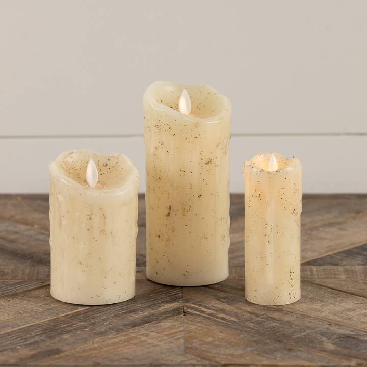 Ragon House - Wholesale Flameless Candle - 2X5" MOVING FLAME CREAM PILLAR CANDLE2