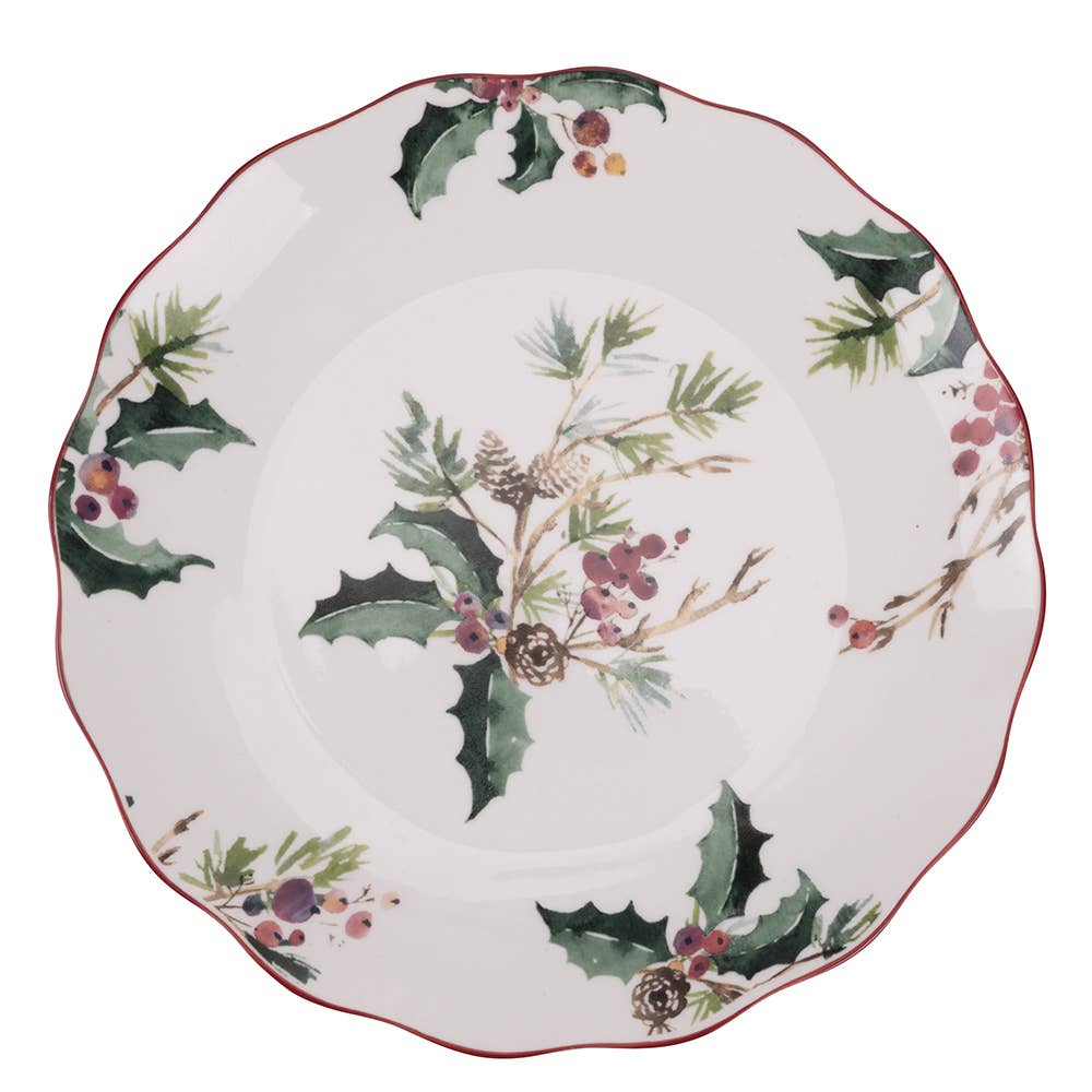 VdE Tivoli 1996 – Engroshandel Serveringsfad – VINTAGE XMAS FRUGTFAD 20,7CM PORCELÆN0