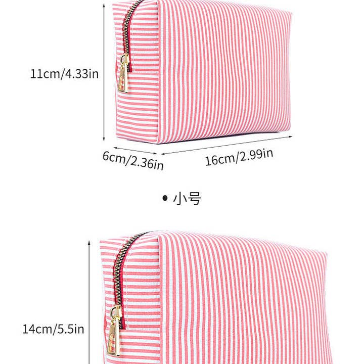 VividLux - Wholesale Makeup/Cosmetic Bag - Striped cosmetic bag14