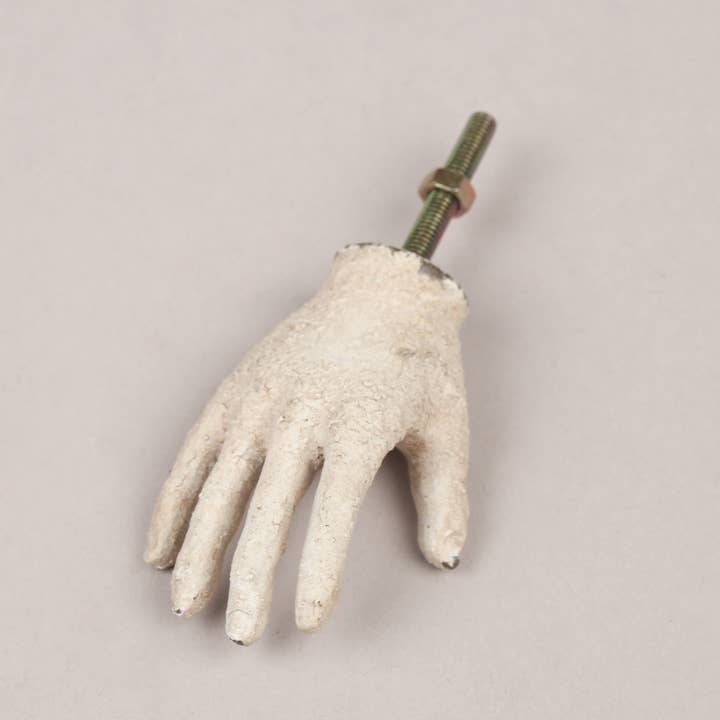 Antique-Style White Hand Drawer Knob – Decorative Handle for wholesale by Originals International Ltd