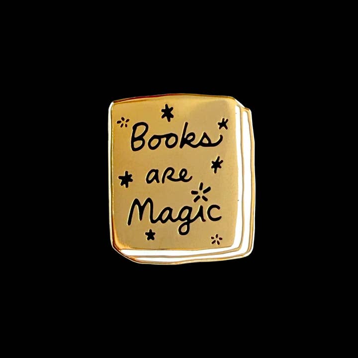 Ideal Bookshelf - Wholesale Lapel Pin/Button - Book Pin: Books Are Magic1