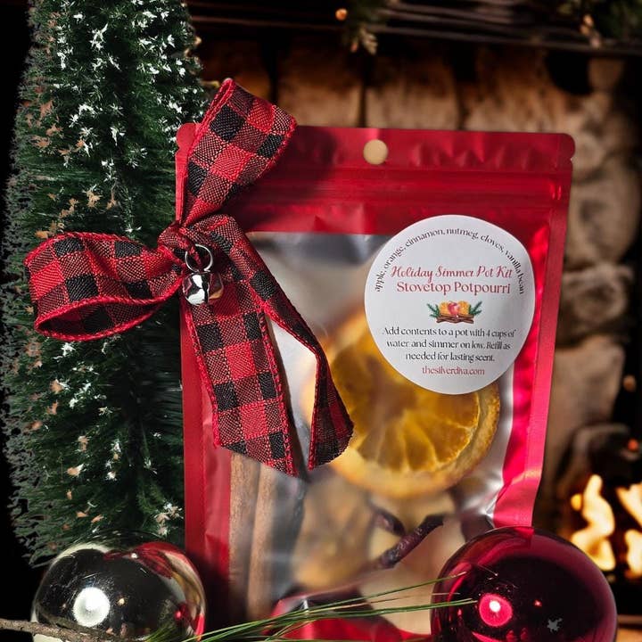 Christmas Stovetop Potpourri Kit - Apple Orange Cinnamon for wholesale by The Silver Diva