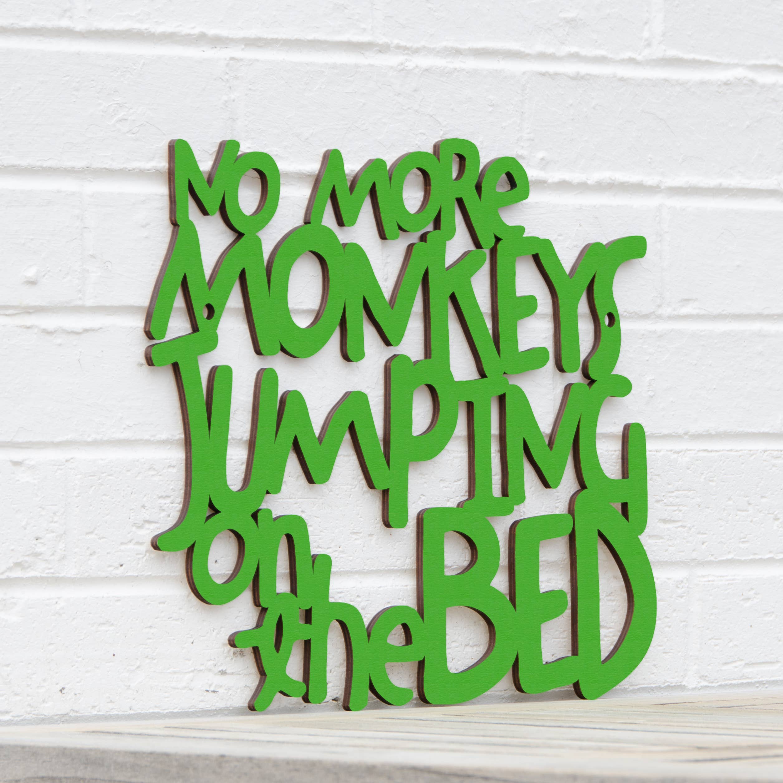 Spunky Fluff - Wholesale Wall Decor - Kids & Baby - No More Monkeys Jumping On The Bed, Kids Playroom Wall Art18