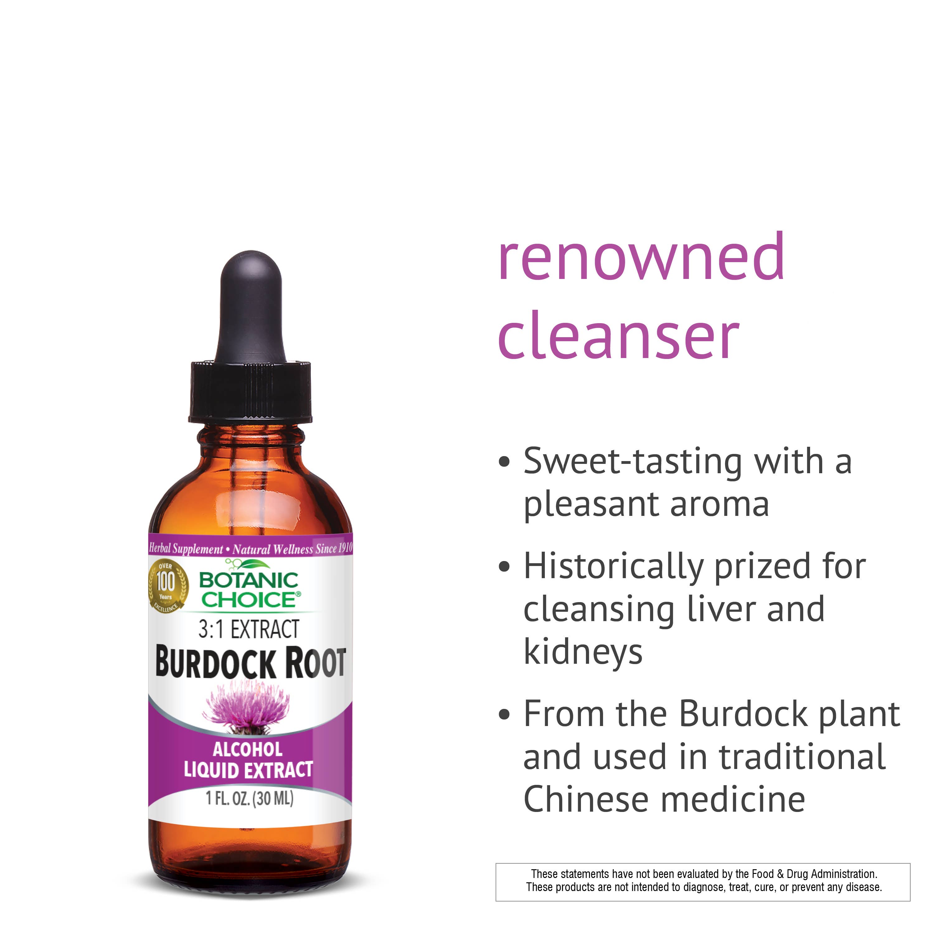 Botanic Choice - Wholesale Oral Supplement/Vitamin - Botanic Choice Burdock Root Liquid Extract - 1 oz2
